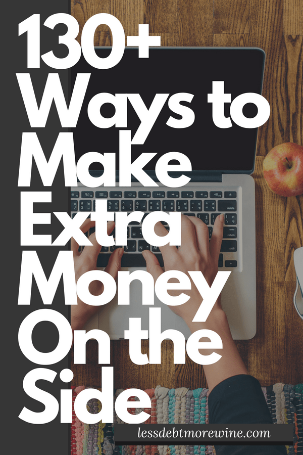 Looking to start making extra money on the side? Check out this list of 130+ ways to make extra money on the side and get started with a side gig or side hustle!